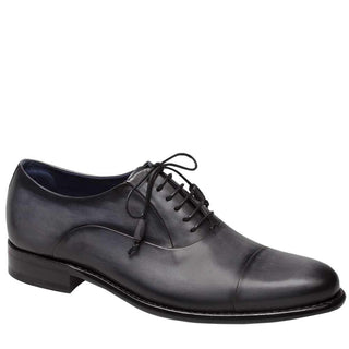 Mezlan Helios Mens Luxury Shoes Grey Calfskin Oxfords 8227 (MZ2330)-AmbrogioShoes