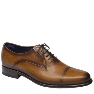 Mezlan Helios Mens Luxury Shoes Honey Calfskin Oxfords 8227 (MZ2331)-AmbrogioShoes