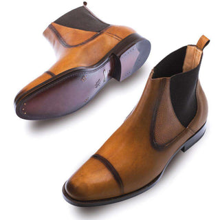 Mezlan Higgins Men's Cognac Calf-skin Leather Boots 8462 (MZ2669)-AmbrogioShoes