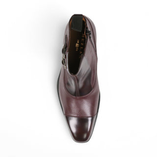 Mezlan Highmore 20242 Men's Shoes Deer-Skin / Calf Leather Double Buckles Boot (MZ3822)-AmbrogioShoes