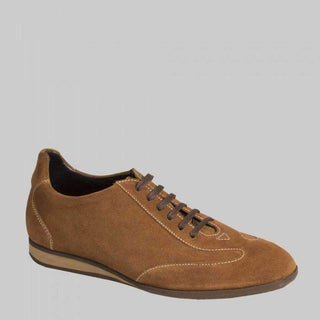 Mezlan Javier Mens Luxury Shoes Tan Fuji Suede Sneakers (MZW2823)-AmbrogioShoes