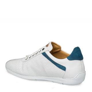 Mezlan Kalem Men's Shoes White and Blue Multi Material Sneakers 9385 (MZ3166)-AmbrogioShoes