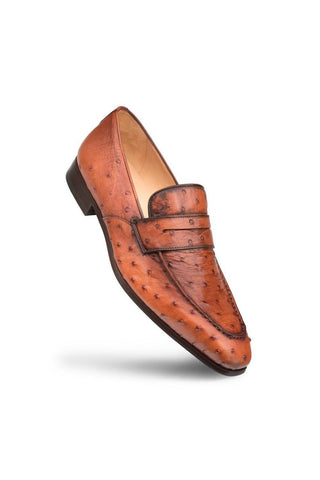 Mezlan Lisbon Ostrich Skin Loafer 4561-S (MZ3128)-AmbrogioShoes