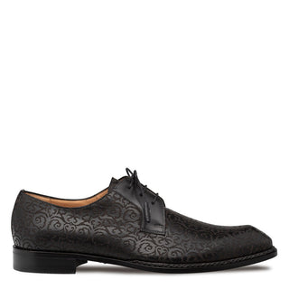 Mezlan Lontani 21039 Men's Shoes Black Embossed Calf-Skin Leather Derby (MZ3707)-AmbrogioShoes