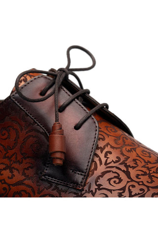 Mezlan Lontani Embossed Leather Derby-AmbrogioShoes