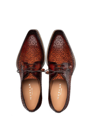 Mezlan Lontani Embossed Leather Derby-AmbrogioShoes