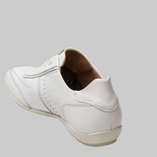 Mezlan Lozano II Mens Luxury Shoes White European Calfskin Sneakers 8265-2 (MZ2349)-AmbrogioShoes