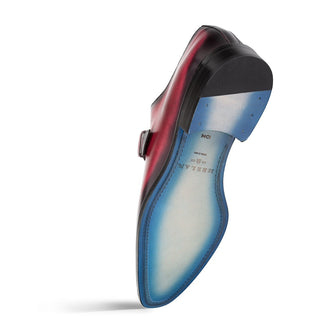 Mezlan Machado 21317 Men's Shoes Calf-Skin Leather Monk Strap (MZ3752)-AmbrogioShoes