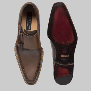Mezlan Magno Mens Luxury Shoes Brown Multi Italian Calfskin Loafers 8234-1 (MZ2334)-AmbrogioShoes