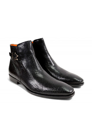 Mezlan Maharaja 20598 Snake-Skin Buckle Boots (MZ3621)