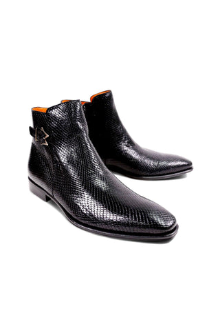 Mezlan Maharaja 20598 Snake-Skin Buckle Boots (MZ3621)