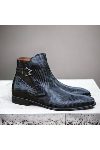 Mezlan Maharaja 20598 Snake-Skin Buckle Boots (MZ3621)