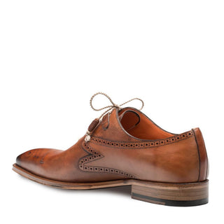 Mezlan Malcolm Men's Shoes Tan Brown Calf-Skin Leather Oxfords 9492 (MZ3167)-AmbrogioShoes