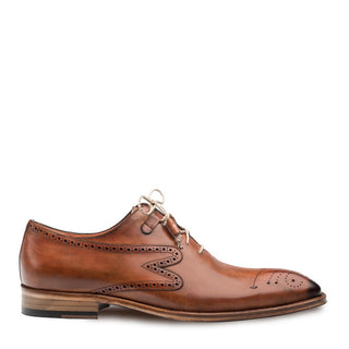 Mezlan Malcolm Men's Shoes Tan Brown Calf-Skin Leather Oxfords 9492 (MZ3167)-AmbrogioShoes