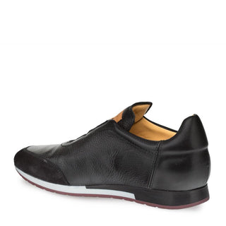 Mezlan Marathon Men's Shoes Black Multi Material Slip-On Sneakers 9479 (MZ3176)-AmbrogioShoes