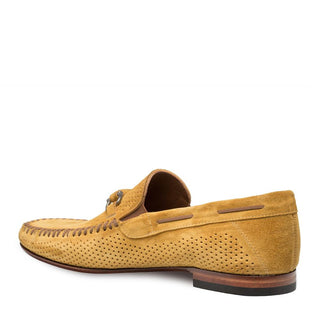 Mezlan Marcello Men's Shoes Mustard Suede Leather Moccasin Loafers 7272 (MZ3154)-AmbrogioShoes