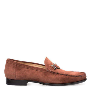 Mezlan Marsella Men's Shoes Cognac Suede Loafers 7258 (MZ3026)-AmbrogioShoes