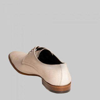 Mezlan Martini Mens Luxury Shoes Bone Calfskin Oxfords (MZW2853)-AmbrogioShoes