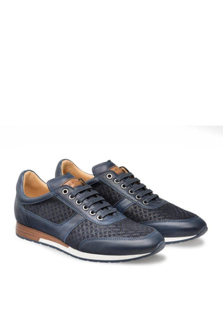 Mezlan Maxim Men's Designer Shoes Suede / Leather Sneakers (MZ3123)