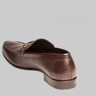 Mezlan Medusa IV Mens Luxury Shoes Dark Brown Calfskin Loafers (MZW2858)-AmbrogioShoes