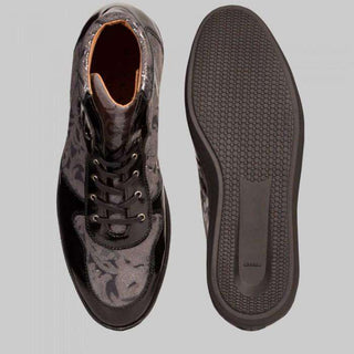 Mezlan Men's Andorra Black & Grey Camouflage Calfskin Boots (MZW1041)-AmbrogioShoes