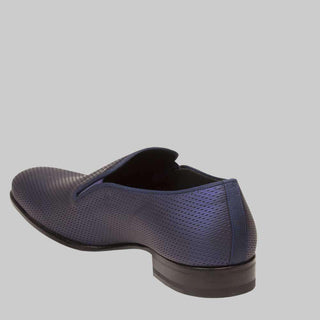Mezlan Men's Auguste Blue Embossed Calfskin Loafers (MZ2045)-AmbrogioShoes