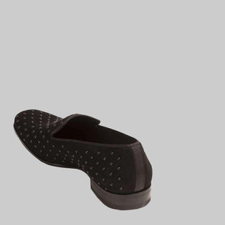 Mezlan Men's Batiste Black Beaded Suede Loafers (MZ2048)-AmbrogioShoes