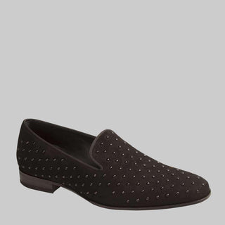 Mezlan Men's Batiste Black Beaded Suede Loafers (MZ2048)-AmbrogioShoes