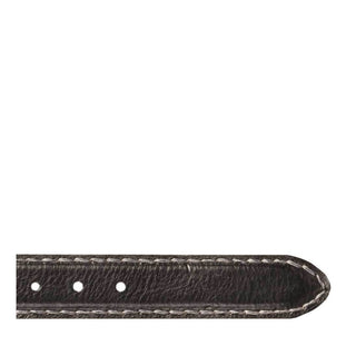 Mezlan Men's Belt Black Calf-Skin Leather AO10474 (MZB1181)-AmbrogioShoes