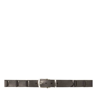 Mezlan Men's Belt Black Deer-Skin AO10472 (MZB1178)-AmbrogioShoes