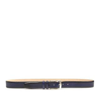 Mezlan Men's Belt Blue Calf-Skin Leather AO11111 (MZB1162)-AmbrogioShoes