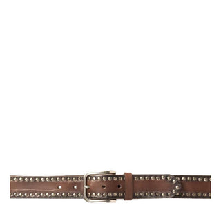 Mezlan Men's Belt Brown Calf-Skin Leather AO10478 (MZB1180)-AmbrogioShoes