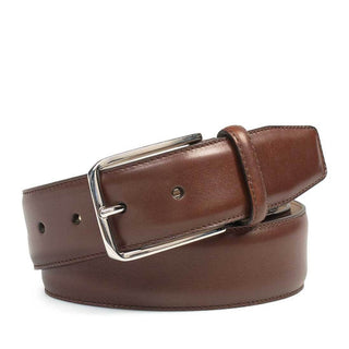 Mezlan Men's Belt Brown Calf-Skin Leather AO11114 (MZB1155)-AmbrogioShoes