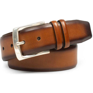 Mezlan Men's Belt Cognac Calf-Skin Leather AO11111 (MZB1174)-AmbrogioShoes