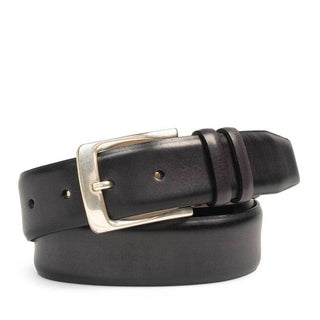 Mezlan Men's Belt Grey Calf-Skin Leather AO11111 (MZB1165)-AmbrogioShoes