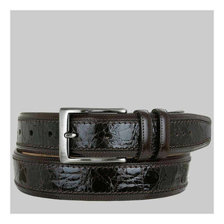 Mezlan Mens Belts Brown Exotic Crocodile AO8597-C (MZB2002)-AmbrogioShoes