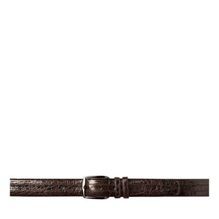 Mezlan Men's Belts Brown Exotic Caiman Crocodile AO9929 (MZB1183)-AmbrogioShoes