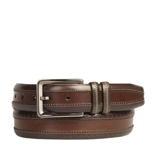 Mezlan Mens Belts Brown Multi Burnished Calfskin AO10483 (MZB1106)-AmbrogioShoes