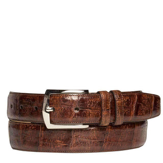 Mezlan Mens Belts Brown Sport Exotic Crocodile AO8603 (MZB1096) Clearance-AmbrogioShoes