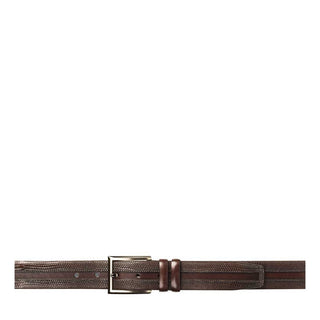 Mezlan Men's Belts Cognac Lizard AO10495 (MZB1196)-AmbrogioShoes