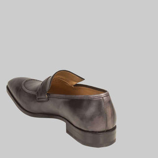 Mezlan Men's Bione Graphite Italian Calfskin Penny Loafers (MZ2057)-AmbrogioShoes