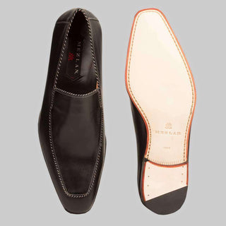 Mezlan Men's Brandt Black Piped Ventian Loafers (MZ2067)-AmbrogioShoes