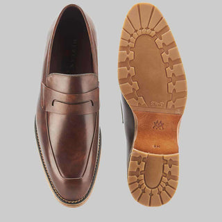 Mezlan Men's Cantonia Taupe Calfskin Sport-Dress Loafers (MZ2079)-AmbrogioShoes