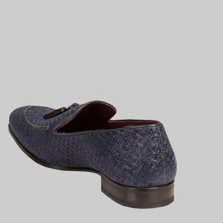 Mezlan Men's Carol Blue Embossed Suede Loafers (MZ2084)-AmbrogioShoes
