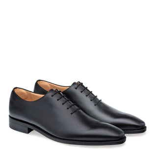 Mezlan Men's Shoes Black Pamplona Leather Oxfords 9201 (MZ3001)-AmbrogioShoes