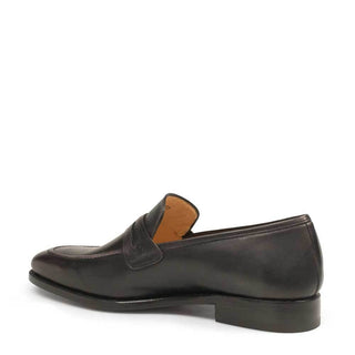 Mezlan Men's Shoes Graphite Calf-Skin Leather Good-Year Loafers G103 (MZ3183)-AmbrogioShoes