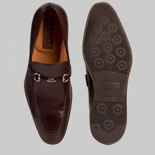 Mezlan Mens Luxury Shoes Cardiff Brown Italian Calfskin Loafers (MZW2730)-AmbrogioShoes