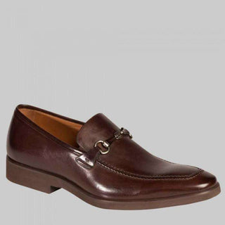 Mezlan Mens Luxury Shoes Cardiff Brown Italian Calfskin Loafers (MZW2730)-AmbrogioShoes