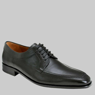 Mezlan Mens Luxury Shoes Hundley II Black Italian Calfskin Oxfords (MZ2140)-AmbrogioShoes