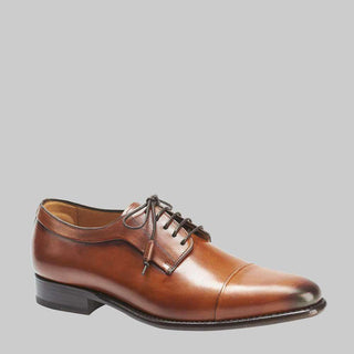 Mezlan Mens Luxury Shoes Tarifa Honey Burnished Calfskin Oxfords 8075 (MZ2302)-AmbrogioShoes